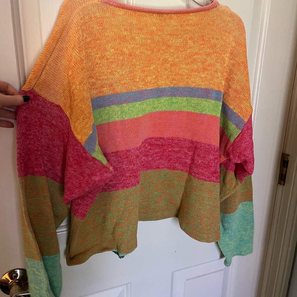 Colorblock stripe sweater - Picture 4 of 4